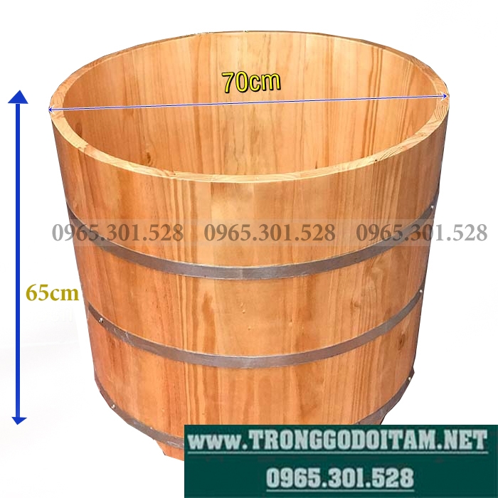 bồn tắm gỗ thuốc thông nhật