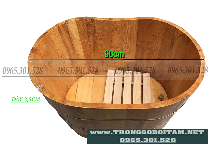 bán bồn tắm gỗ 90 100cm tại hà nội