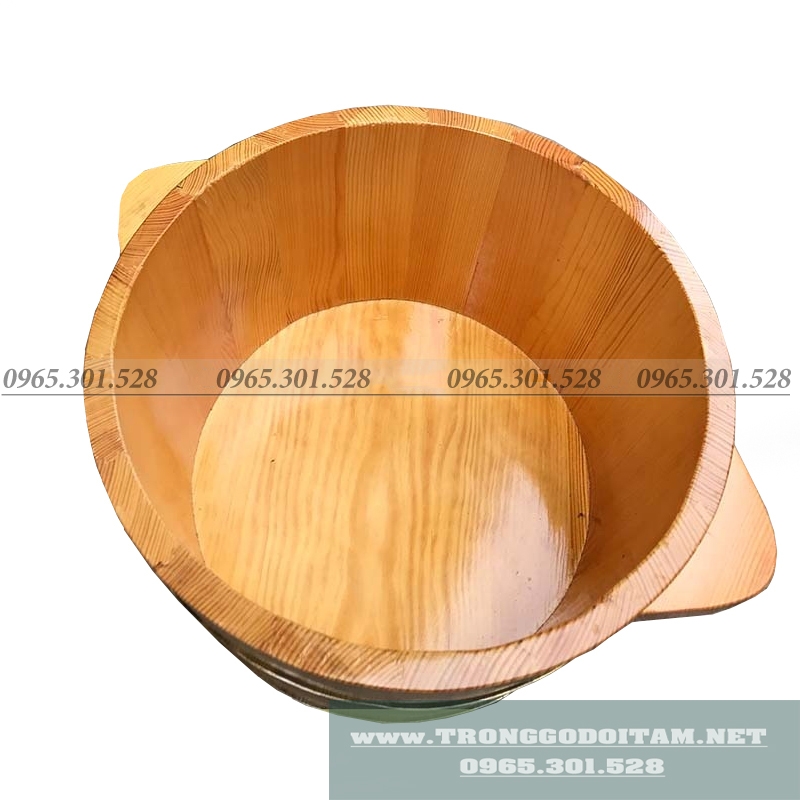 chậu ngâm chân gỗ thông