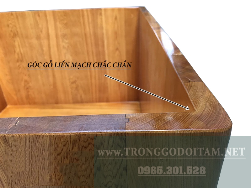 bán bồn tắm vuông gỗ pơmu