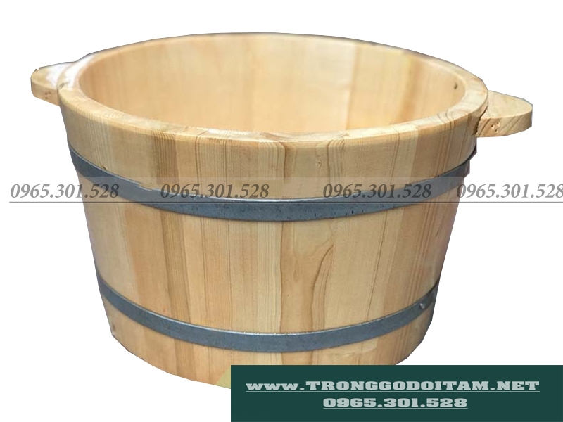 chậu ngâm chân gỗ thông giá rẻ