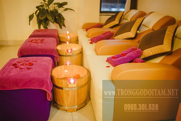 bán chậu gỗ ngâm chân spa