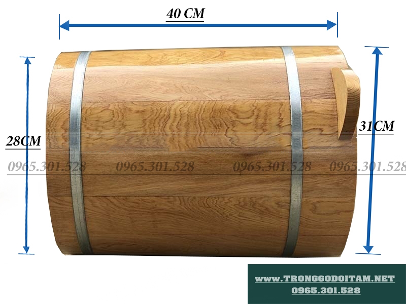 chậu gỗ ngâm chân dáng cao