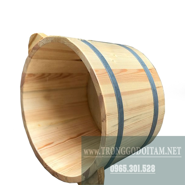 chậu ngâm chân gỗ thông trắng