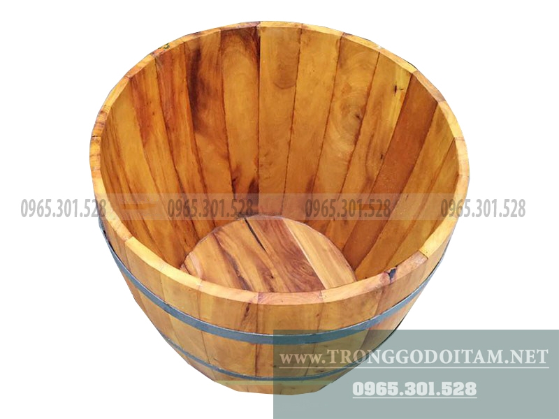 chậu tắm bằng gỗ cho trẻ em