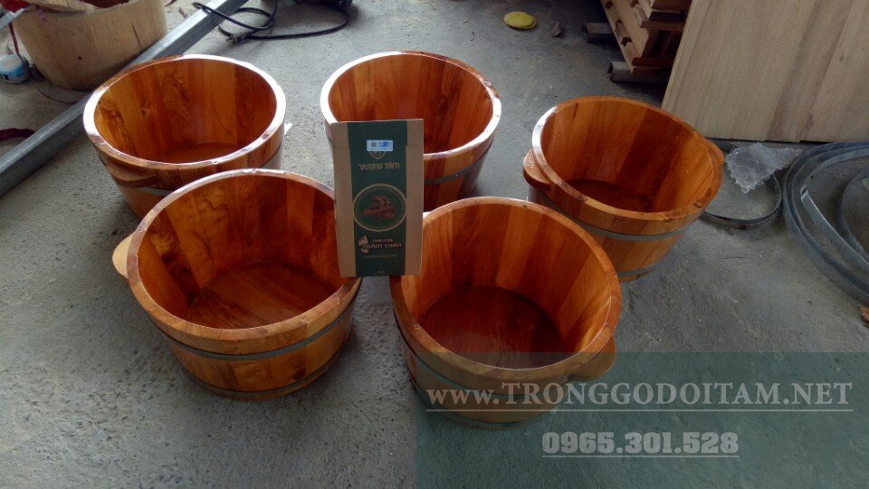 chậu gỗ ngâm chân hà nội