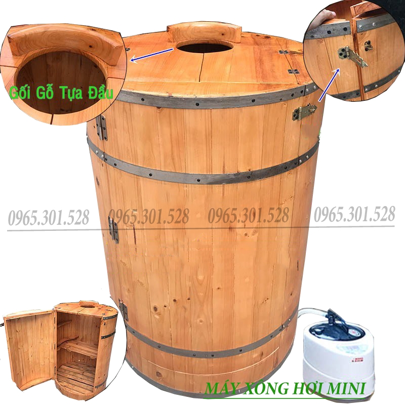 phòng xông hơi bằng gỗ mini