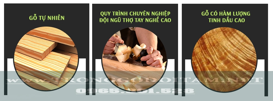quy trình làm chậu gỗ ngâm chân