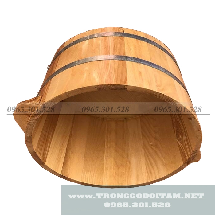 thùng ngâm chân bằng gỗ sồi siêu bền đẹp