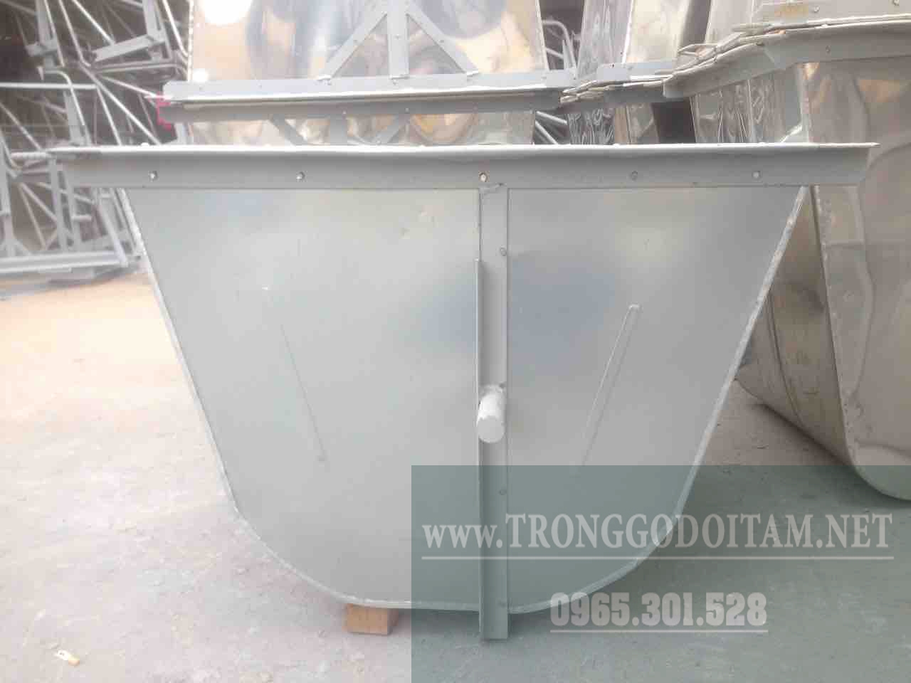 THÙNG XE THU GOM RÁC 400L TÔN