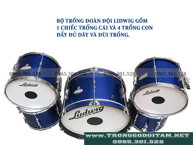 trống đoàn đội màu xanh cao cấp