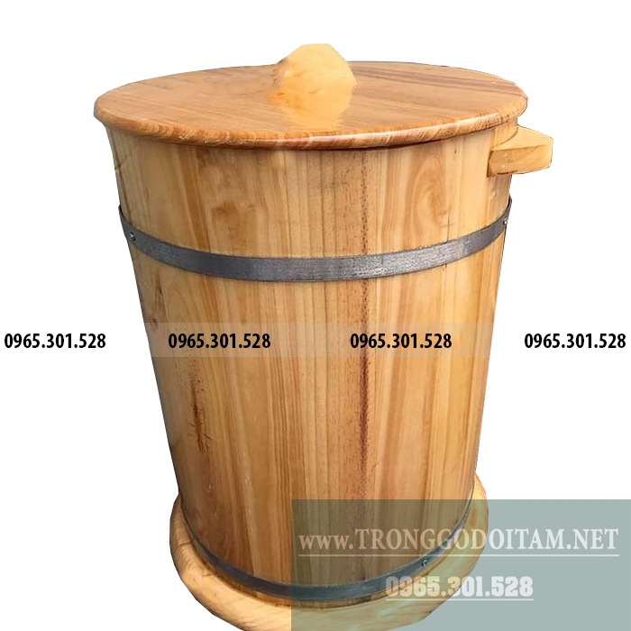 bán thùng đựng gạo bằng gỗ loại 30kg