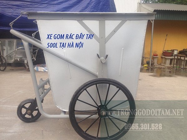 BÁN XE GOM RÁC ĐẨY TAY
