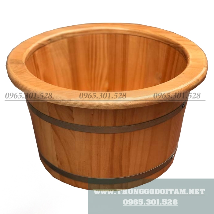 BÁN CHẬU GỖ NGÂM CHÂN GỖ THÔNG NHẬT BO VIỀN CAO CẤP