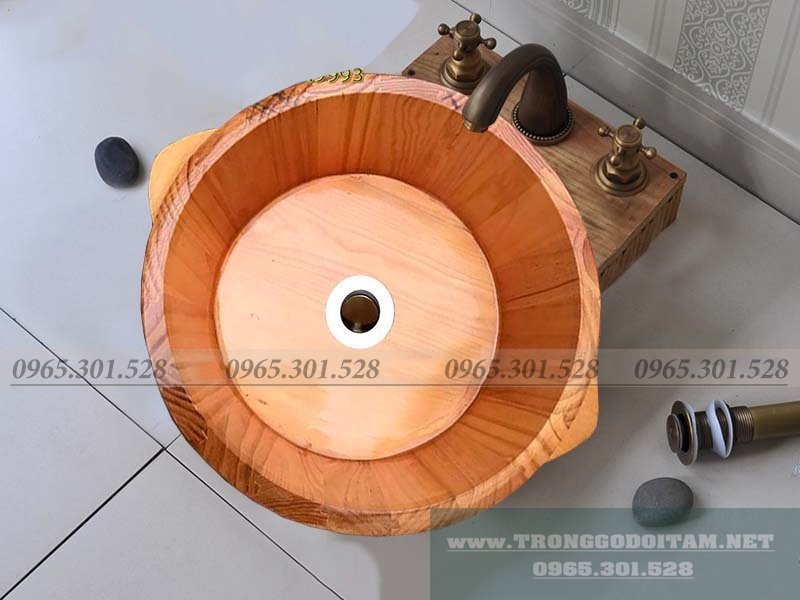 CHẬU GỖ RỬA MẶT LAVABO BẰNG GỖ