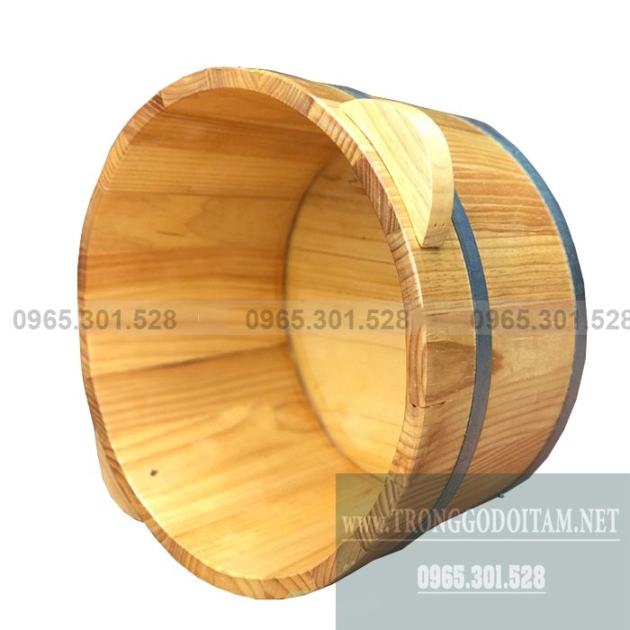 Dùng chậu ngâm chân bằng gỗ chữa trị các bệnh đau nhức xương khớp, chữa mất ngủ