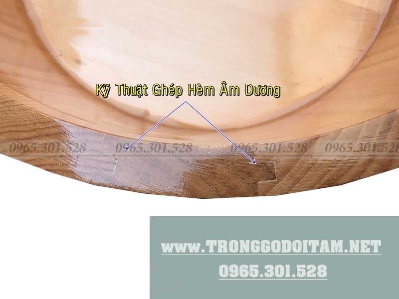 Chậu gỗ ghép nối kỹ thuật cao, không rò rỉ