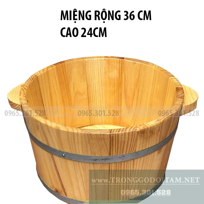 Chậu gỗ thẩm mỹ, bền đẹp và tốt cho sức khỏe