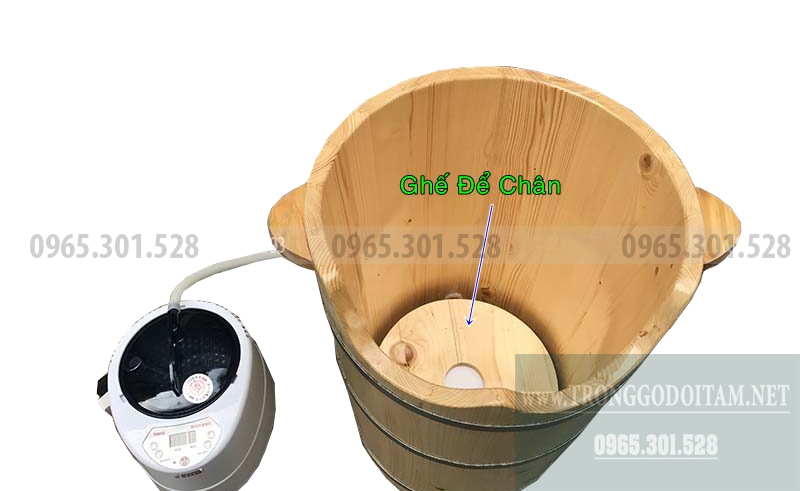 Bán chậu gỗ xông hơi chân, chậu ngâm chân gỗ Thông chất lượng