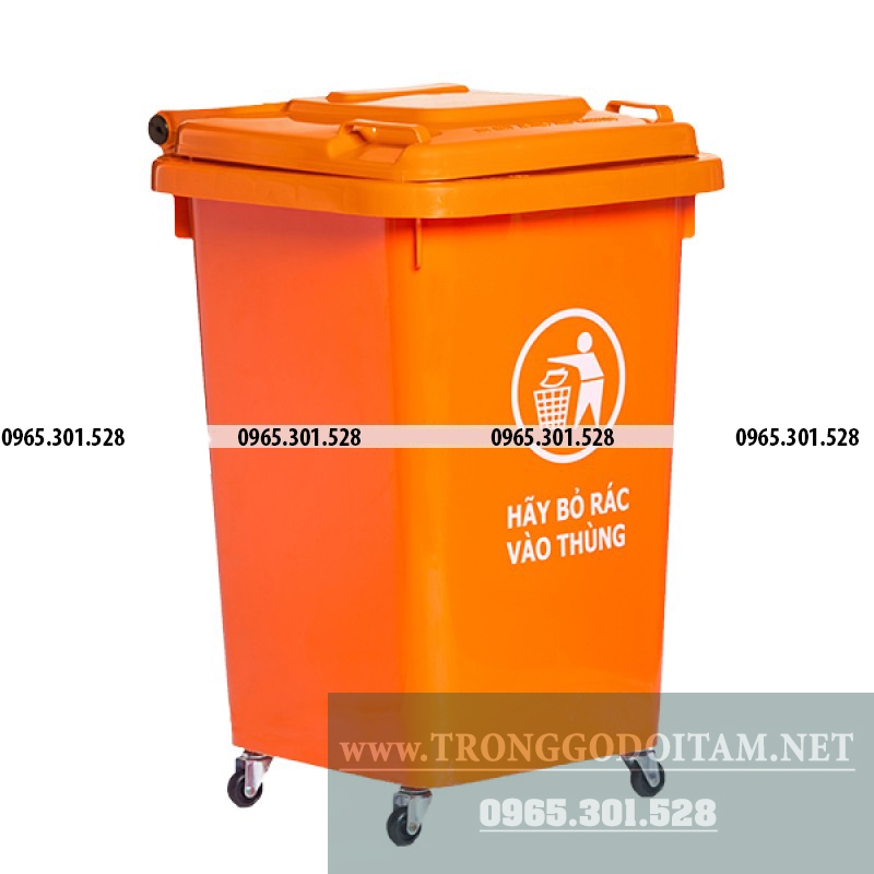 THÙNG RÁC NHỰA 60 LÍT HDPE