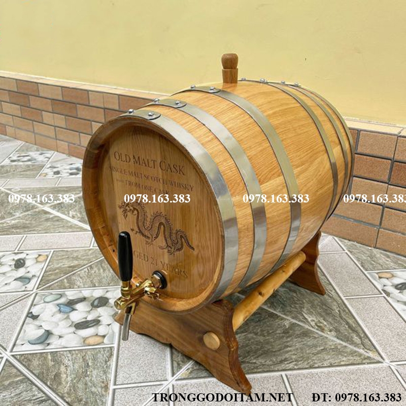 giá thùng gỗ sồi 100l