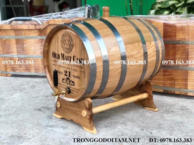 Giá thùng gỗ sồi 30l