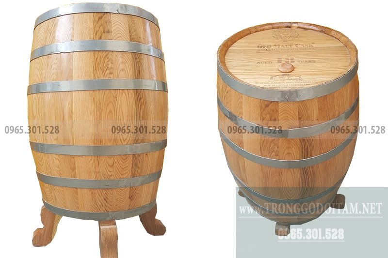 giá thùng gỗ sồi 200l dáng đứng