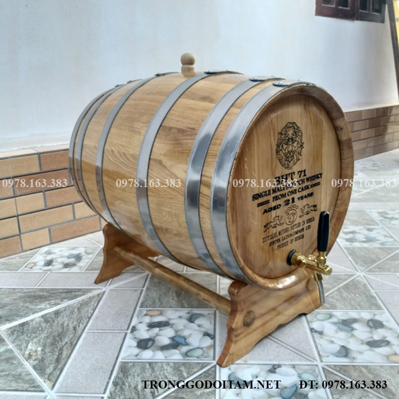 giá thùng gỗ sồi 50l