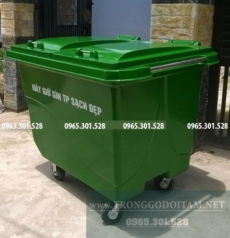 thùng rác nhựa 660l giá rẻ