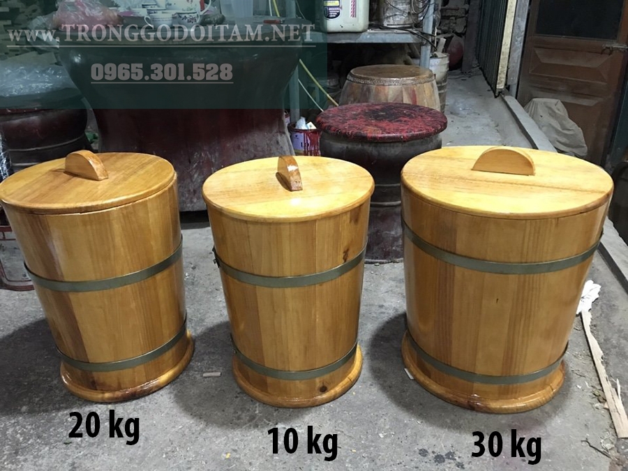 mua thùng gỗ đựng gạo ở đâu?
