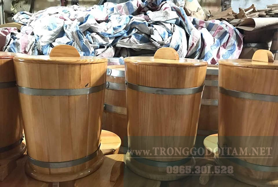 thùng gỗ đựng gạo giá rẻ