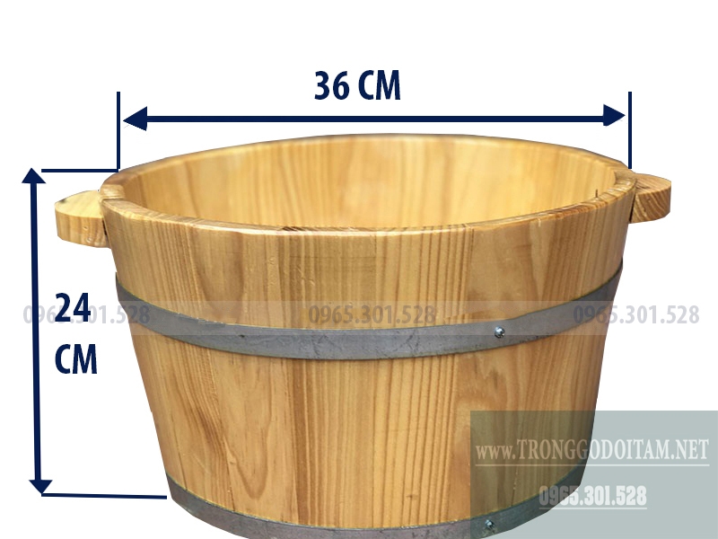 Bán chậu ngâm chân bằng gỗ Thông nhập khẩu