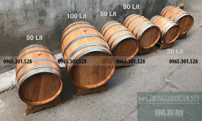 thùng gỗ sồi ngâm rượu nhập khẩu