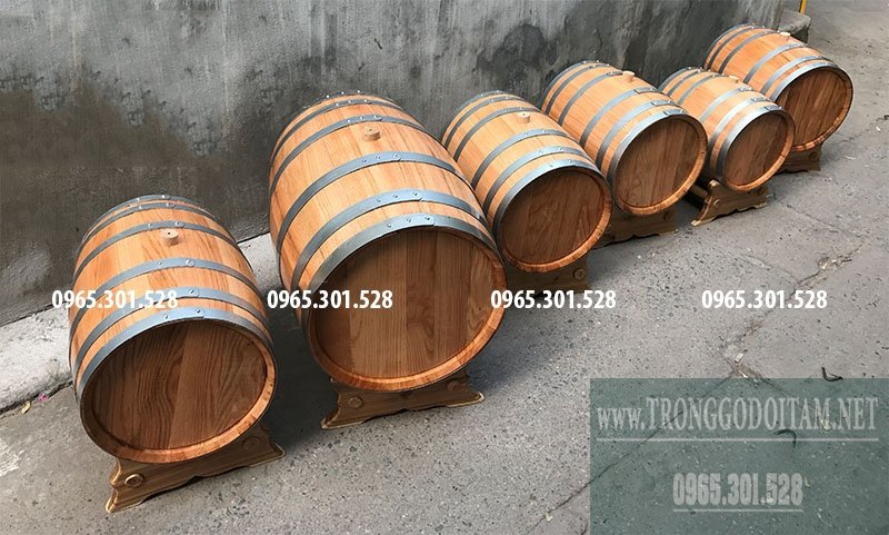 Chuyên sản xuất mua thùng rượu gỗ sồi ngâm ủ rượu Việt Nam, chất lượng như thùng nhập khẩu
