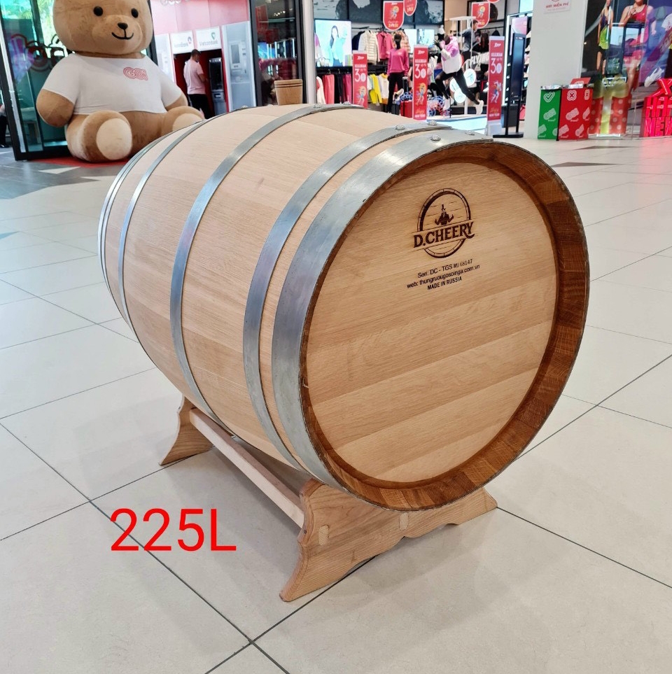 THÙNG GỖ SỒI VIỆT NAM ĐỂ MỘC LOẠI 50L
