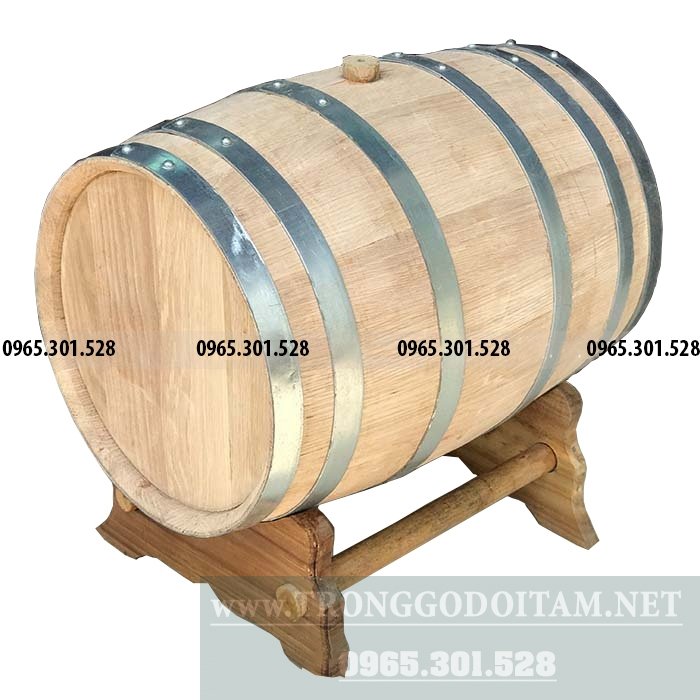 Thùng gỗ sồi việt nam để mộc