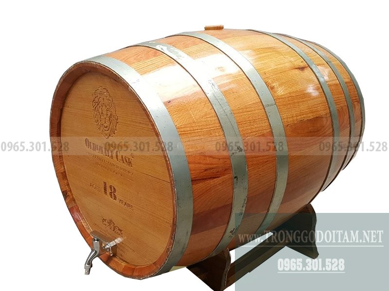 thùng gỗ sồi đỏ loại 200l