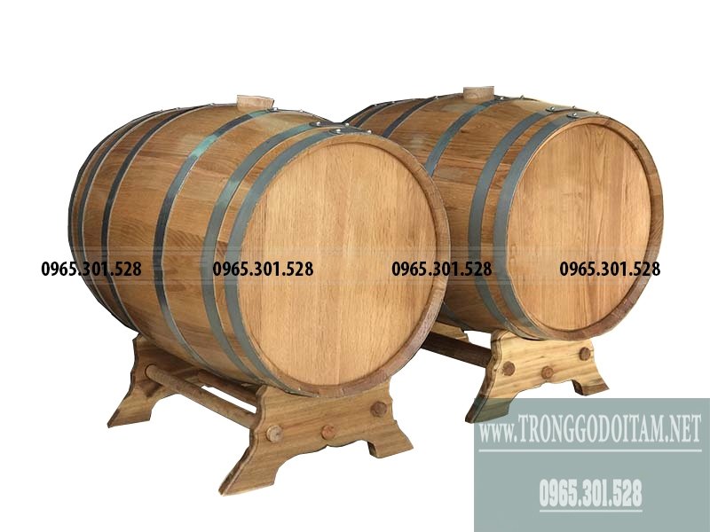 Thùng gỗ Sồi Đỏ 200 Lít
