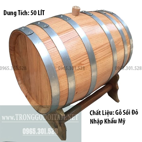 thùng gỗ đựng rượu bằng gỗ sồi