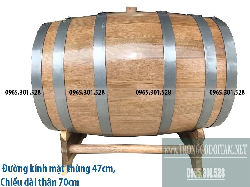 Bom rượu gỗ sồi 100 lít