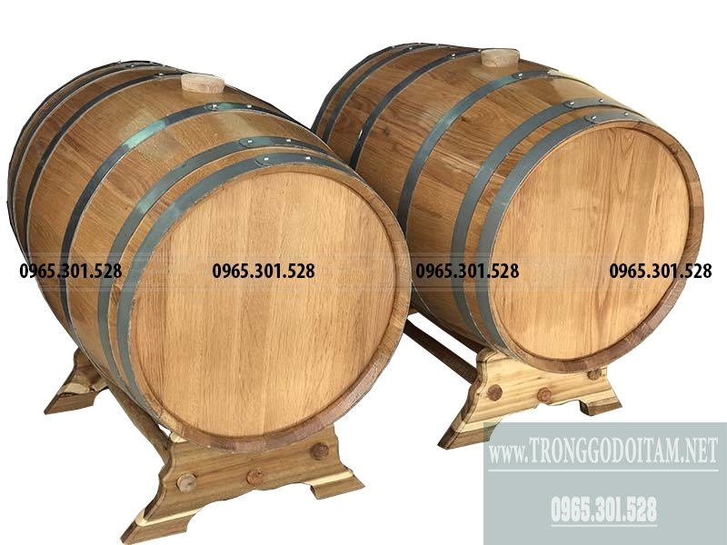 thùng rượu gỗ sồi cao cấp không keo gắn