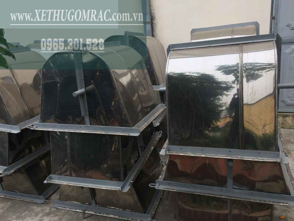thùng gom rác inox