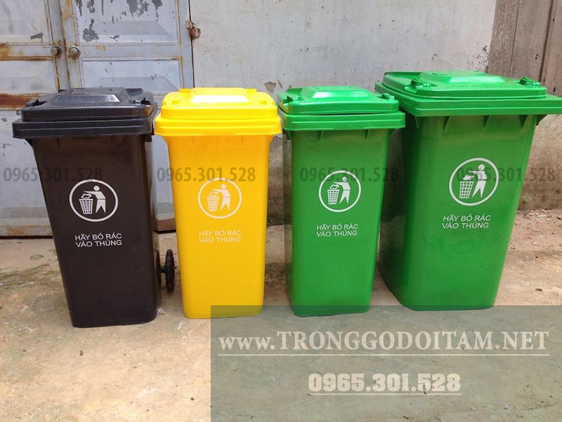 thùng rác nhựa hdpe 240 lít
