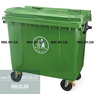 THÙNG RÁC NHỰA 660 LÍT HPDE