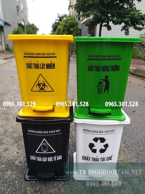 thùng rác nhựa y tế hdpe 15 lít