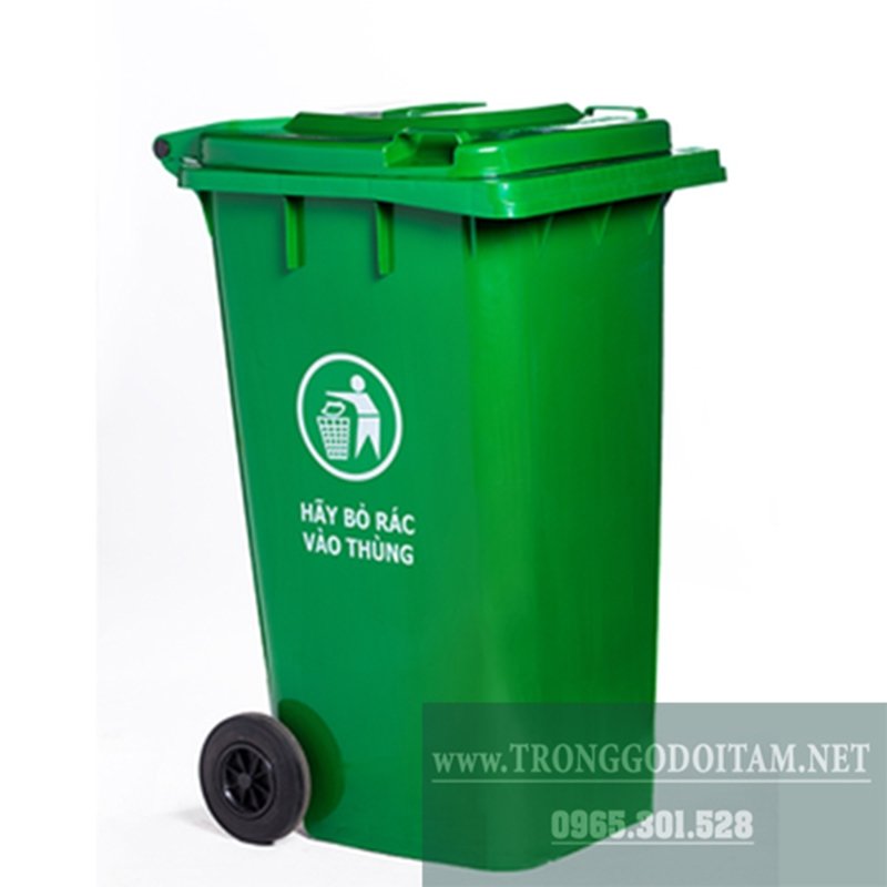 THÙNG RÁC NHỰA 120 LÍT HPDE