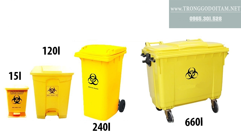 thùng rác nhựa y tế
