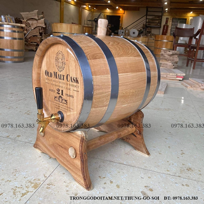 thùng rượu gỗ sồi 30l