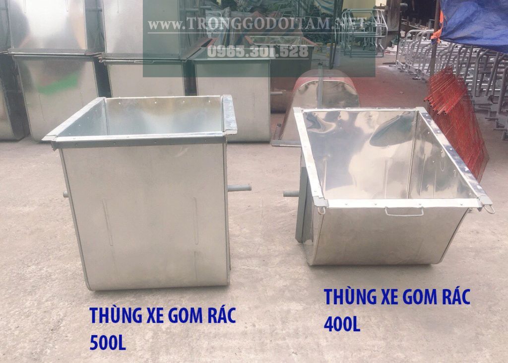 thùng xe rác 400l 500l