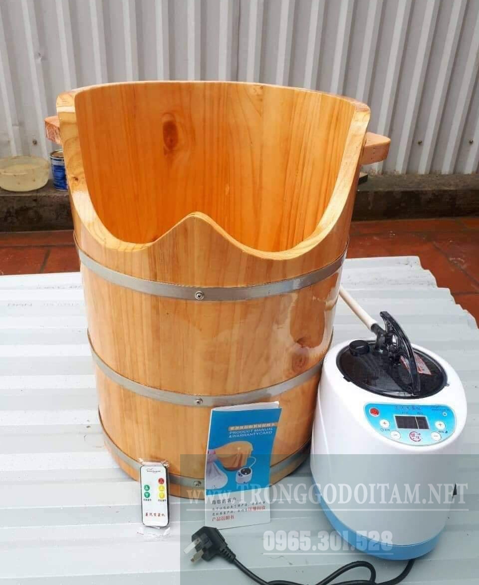 THÙNG XÔNG HƠI CHÂN THẢI ĐỘC GỖ PƠ MU
